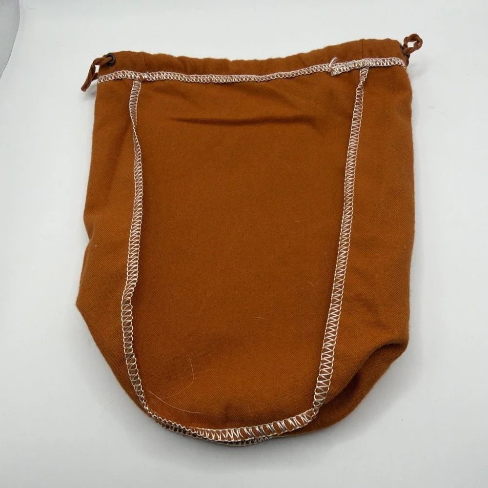 Orange Crown Royal Drawstring‎ Bag…Bag Only
